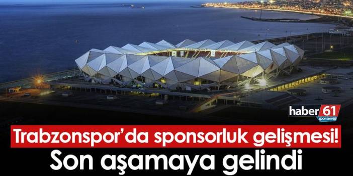 Trabzonspor'da sponsorluk gelişmesi! Sona gelindi
