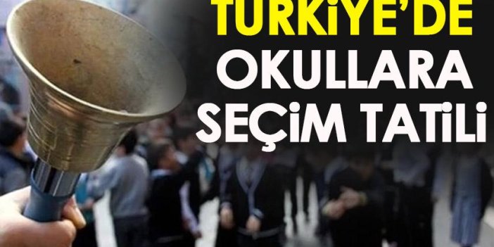 Türkiye'de okullara seçim tatili! Bakan açıkladı