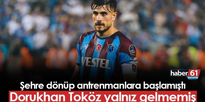 Trabzonspor'da yıldız oyuncu Trabzon'a dönmüştü! Yalnız gelmemiş