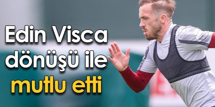Trabzonspor'da Visca dönüşü ile mutlu etti