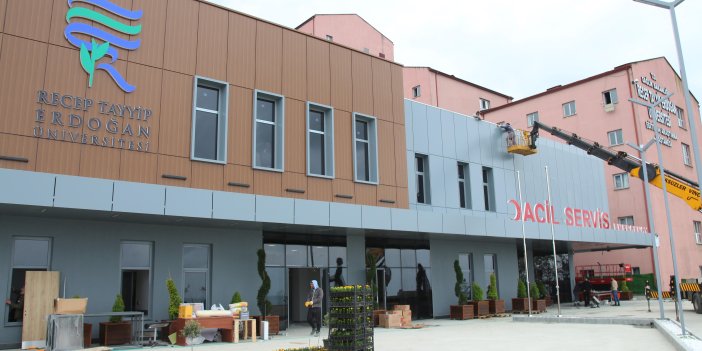 RTEÜ Eğitim ve Araştırma Hastanesi yeni Acil Servisi açılışa hazırlanıyor