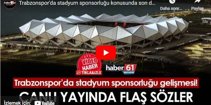 Trabzonspor'da flaş sponsorluk gelişmesi! "29 yıllığına kiralanabilirse..."