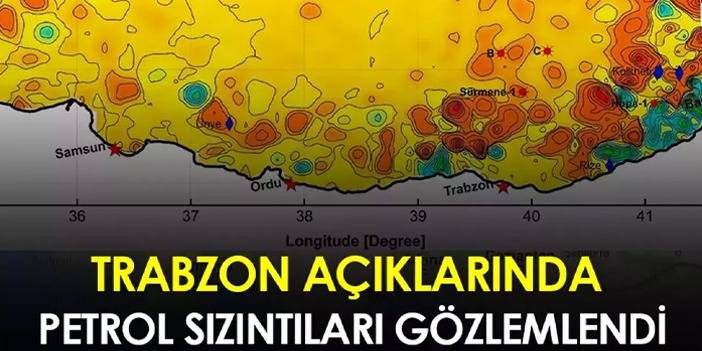 Trabzon açıklarında petrol sızıntıları gözlemlendi