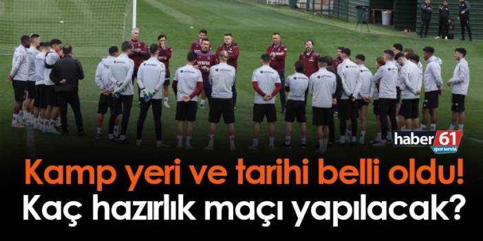 Trabzonspor'un yeni sezon öncesi kamp yapacağı ülke ve tarihi belli oldu!