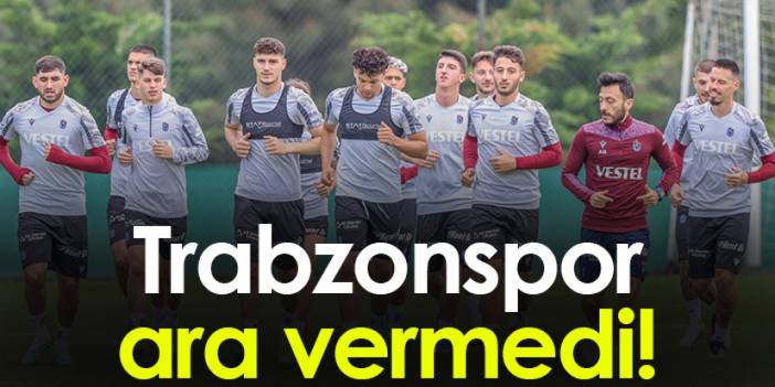 Trabzonspor, Bjelica ile ara vermedi! Alanyaspor maçı hazırlıkları başladı