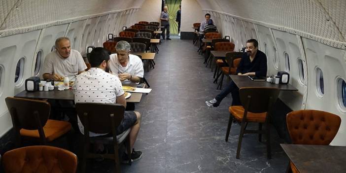Trabzon'da pistten çıkınca 'ölüm korkusu' yaşadıkları uçakta pide yediler