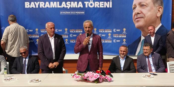 Bakan Uraloğlu Trabzon'da konuştu: "Bu yükler bize vız gelir"