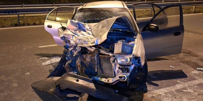 Samsun'da iki otomobil çarpıştı! 1'i bebek 5 kişi yaralandı