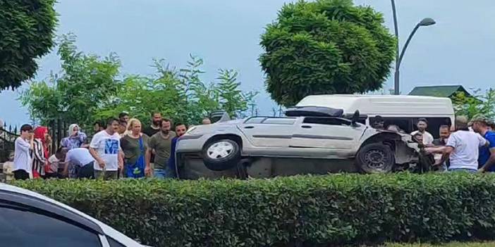 Rize’de tır ile otomobil çarpıştı: 7 kişi yaralı
