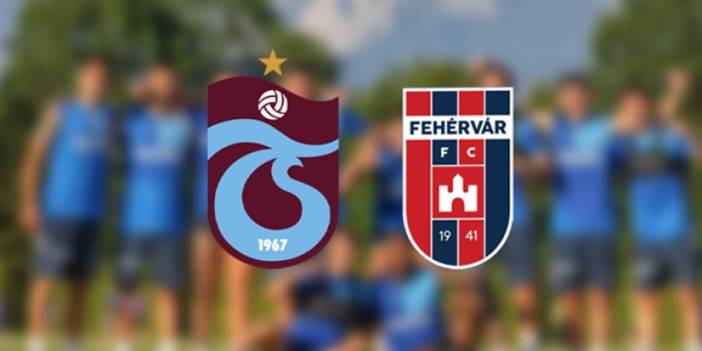 Trabzonspor'un Fehervar maçı ilk 11'i belli oldu