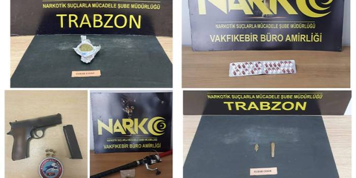 Trabzon’da narkotik suçlarla mücadele operasyonları! 8 kişi hakkında işlem