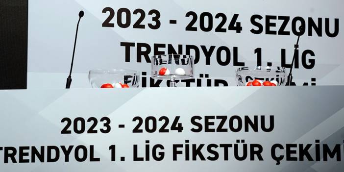 1. Lig 2023-2024 sezonu fikstürü çekildi