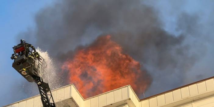 Samsun'da apartmanda yangın paniği!