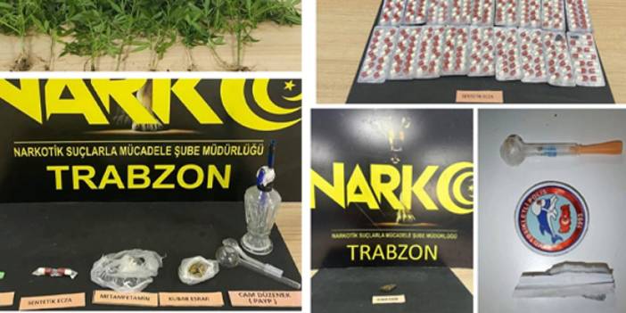 Trabzon’da narkotikten sokak operasyonu! 7 şahıs hakkında işlem