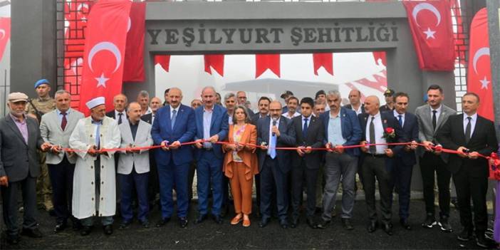 Trabzon'daki 'Yeşilyurt Şehitliği' yeniden düzenlendi