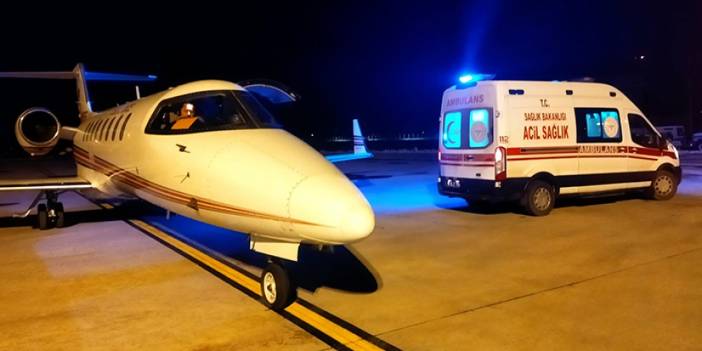 Trabzon'da teşhisi koyuldu! Ambulans uçak ile Bursa'ya gönderildi