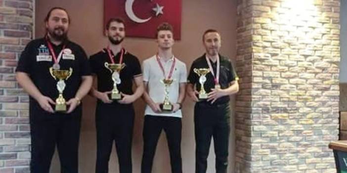 Samsun'da düzenlenen 3 Bant Bilardo Karadeniz Bölge Turnuvası sona erdi