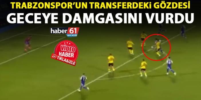 Trabzonspor'un transferdeki gözdesi geceyi asistle kapattı