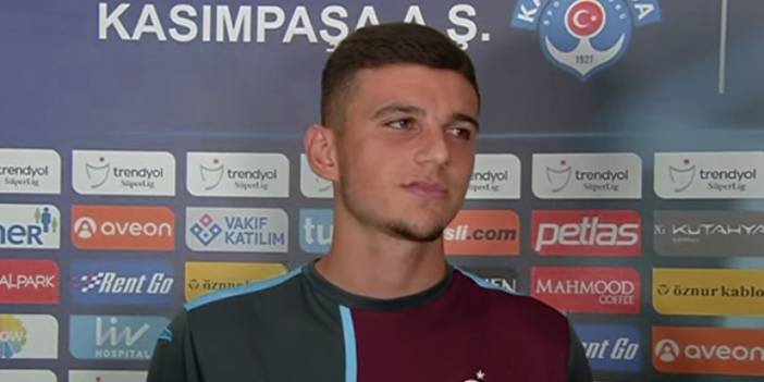 Trabzonspor'da genç oyuncu maç öncesi konuştu! "Rüya gibi..."