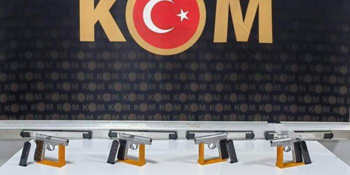 Trabzon'da ruhsatsız tabancalar ele geçirildi