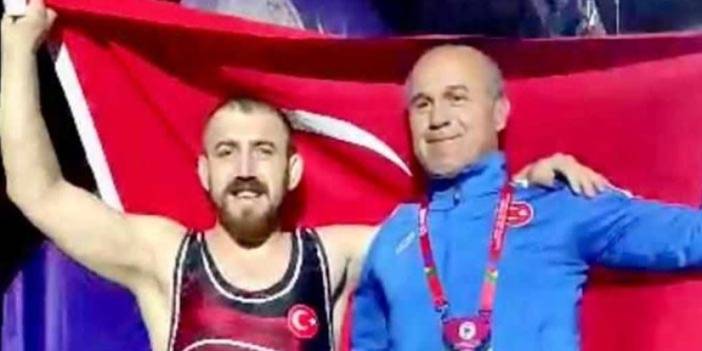 Artvinli güreşçi Mehmet Tüylü Dünya şampiyonu oldu
