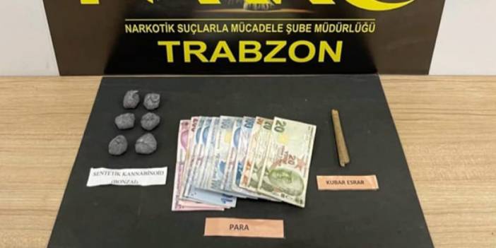 Trabzon'da uyuşturucu operasyonu! 2 şüpheliye işlem