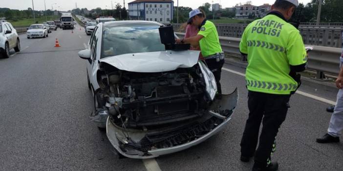 Samsun'da 3 araçlı trafik kazası!