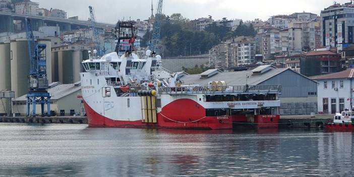Barbaros Hayrettin Paşa sismik araştırma gemisi Trabzon'da