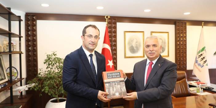 Trabzon Valisi Yıldırım'dan başkan Ekim'e ziyaret