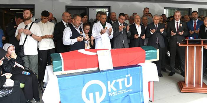 Trabzon'da hayatını kaybeden güvenlik görevlisi için KTÜ Tıp Fakültesinde tören