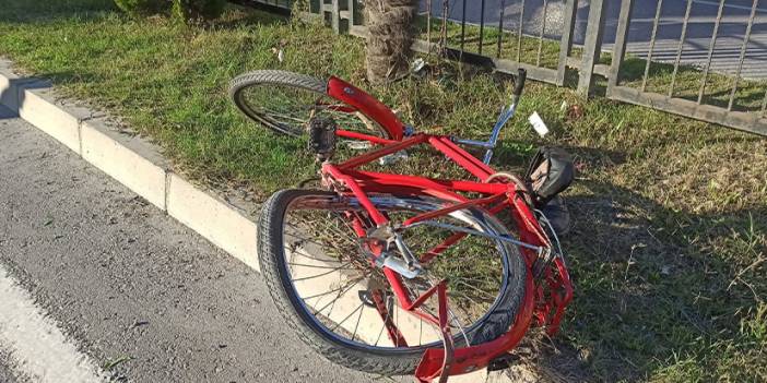 Samsun'da otomobilin çarptığı bisikletli yaralandı