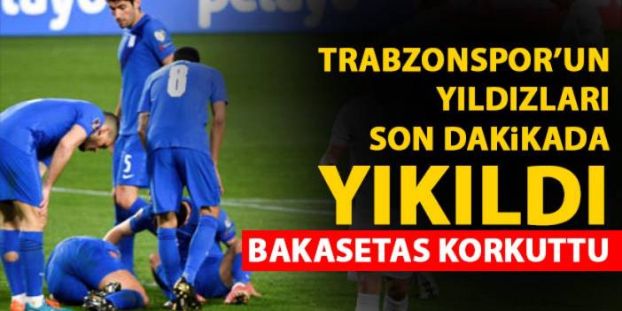 Trabzonspor'un 3 yıldızı son dakikada yıkıldı! Bakasetas korkuttu