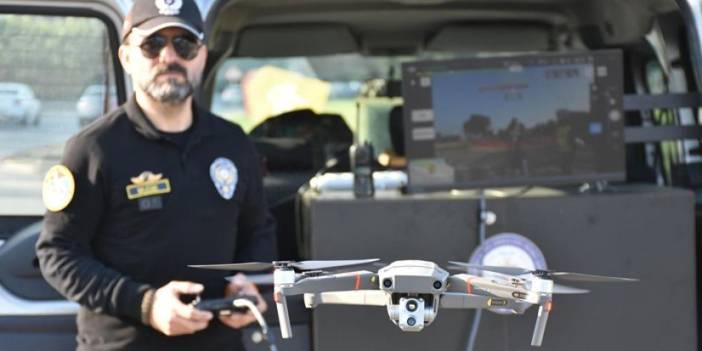 Samsun'da dronlu trafik denetimi! 7 kişi yakalandı