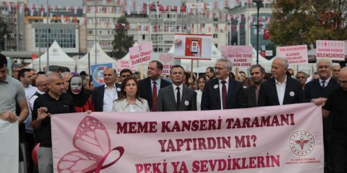 Samsun'da 'Önlemini Al Sevdiklerinle Kal' farkındalık yürüyüşü
