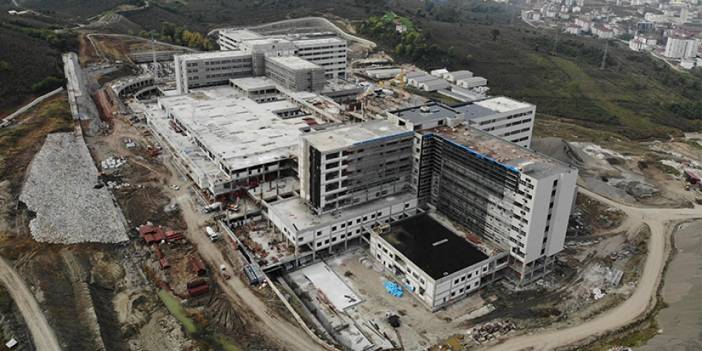 Ordu Şehir Hastanesi inşaatının büyük çoğunluğu tamamlandı