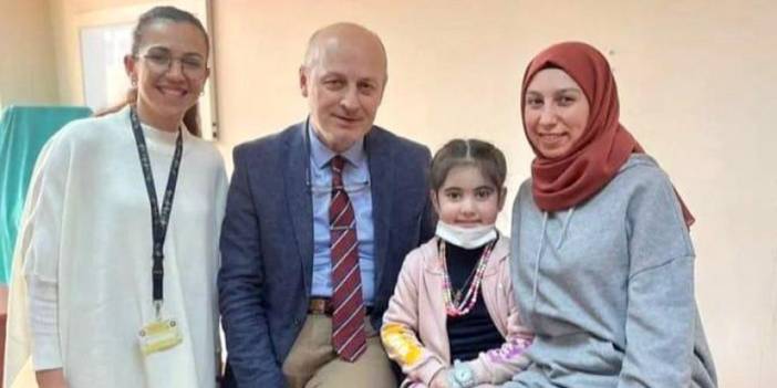 Gürcistanlı 5 yaşındaki küçük kız Trabzon'da sağlığına kavuştu