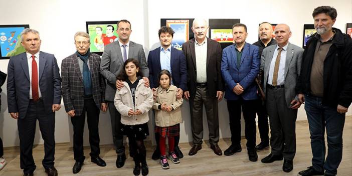 Ünlü karikatürist Harun Yavruoğlu'nun anısına Akçaabat'ta sergi açıldı