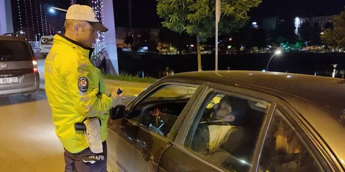 Samsun'da alkol ve uyuşturucu madde etkisinde araç kullanma denetimi