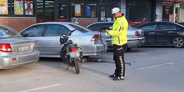 Samsun'da motosikletin çarptığı yaya ağır yaralandı