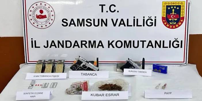 Samsun'da uyuşturucu ticareti yaptıkları belirlendi! 2 gözaltı