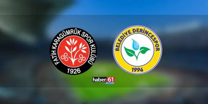 Fatih Karagümrük - Belediye Derincespor maçı hangi kanalda?