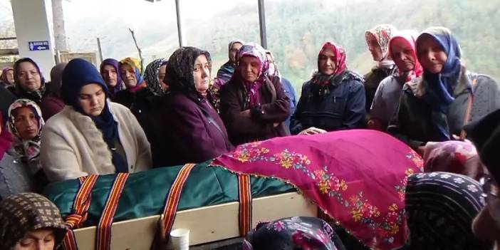Trabzon'da maganda kurşunu kafasına isabet eden kadın toprağa verildi