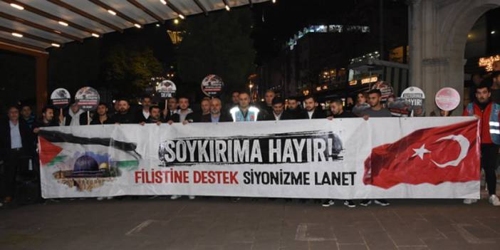 Trabzon ve Doğu Karadeniz’de  Gazze'ye yönelik saldırılara protesto