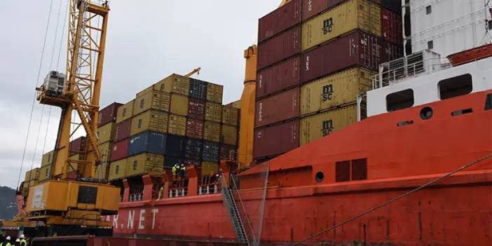 Giresun Limanı'nda konteyner taşımacılığı başladı