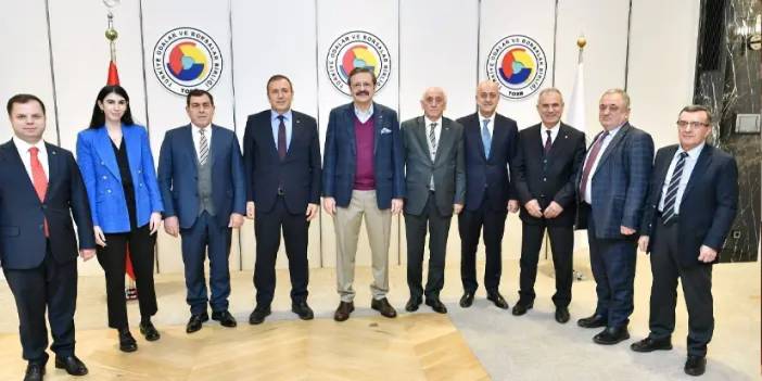 Trabzon Reel Sektör Platformu’ndan TOBB Başkanı Hisarcıklıoğlu’na ziyaret