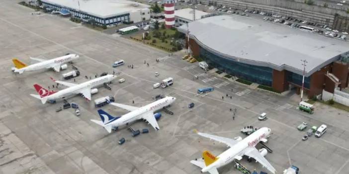 Trabzon Havalimanı pistinin onarımı tamamlandı