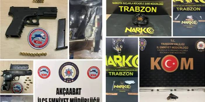 Trabzon’da zehirle mücadele! 9 şahıs hakkında işlem