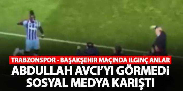 Trabzonspor – Başakşehir maçında ilginç anlar! Abdullah Avcı’yı görmedi sosyal medya karıştı