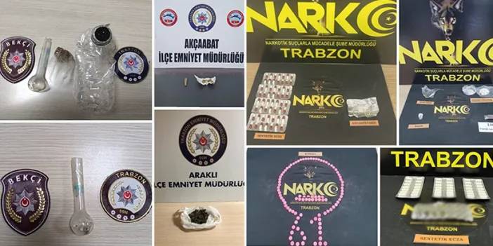 Trabzon’da İki ayrı uyuşturucu operasyonu! 21 şahıs yakalandı