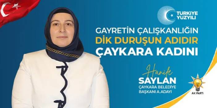 AK Parti Çaykara Belediye Başkan Aday Adayı Hanife Saylan: “Çaykara için hizmet vakti”